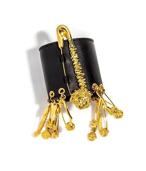 versace safety pin bracelet